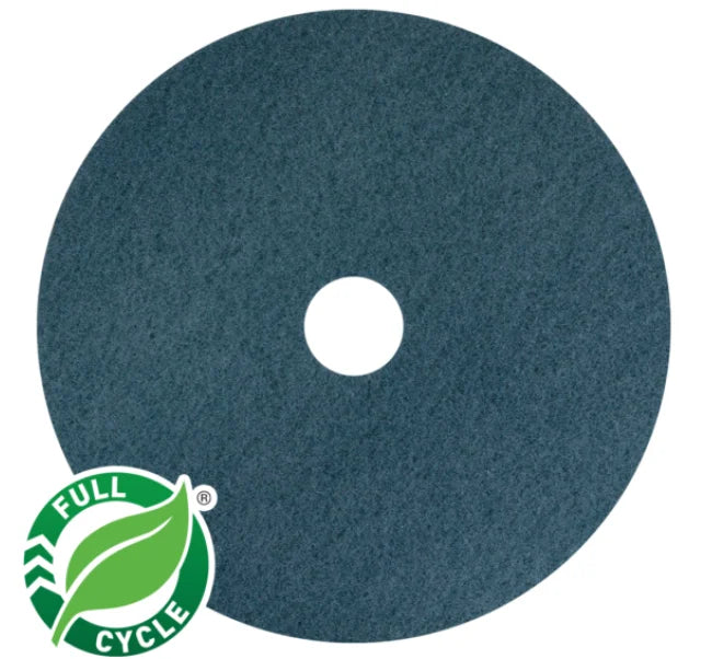AMERICO Aqua Burnishing Pads: 24 in Synthetic Fiber 3000 RPM Max Speed 5 PK - Floor Pads