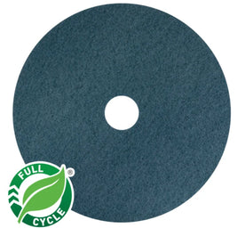 AMERICO Aqua Burnishing Pads: 24 in Synthetic Fiber 3000 RPM Max Speed 5 PK - Floor Pads
