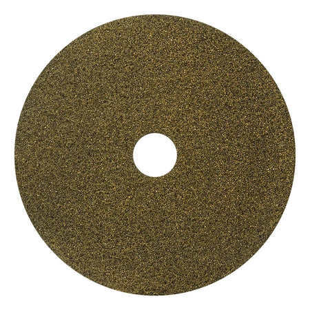 AMERICO Black DIAMOND Yellow Initial Polishing Pads: 17 in Synthetic Fiber 3000 RPM Max Speed 2 PK - Floor Pads