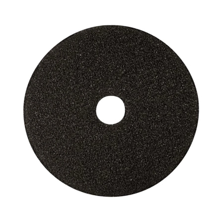 AMERICO Black Stripping Pads: 16 in Synthetic Fiber 350 RPM Max Speed 5 PK - Floor Pads