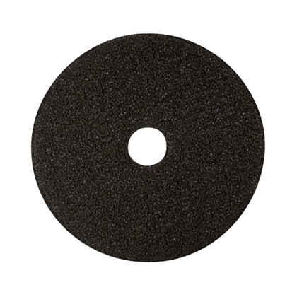 AMERICO Black Stripping Pads: 16 in Synthetic Fiber 350 RPM Max Speed 5 PK - Floor Pads