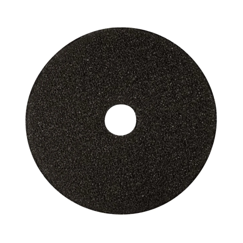 AMERICO Black Stripping Pads: 20 in Synthetic Fiber 350 RPM Max Speed 5 PK - Floor Pads