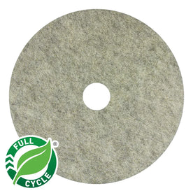 AMERICO Porko PLUS Burnishing Pads: 27 in Blended Poly and Natural Fibers 3000 RPM Max Speed 5 PK - Floor Pads