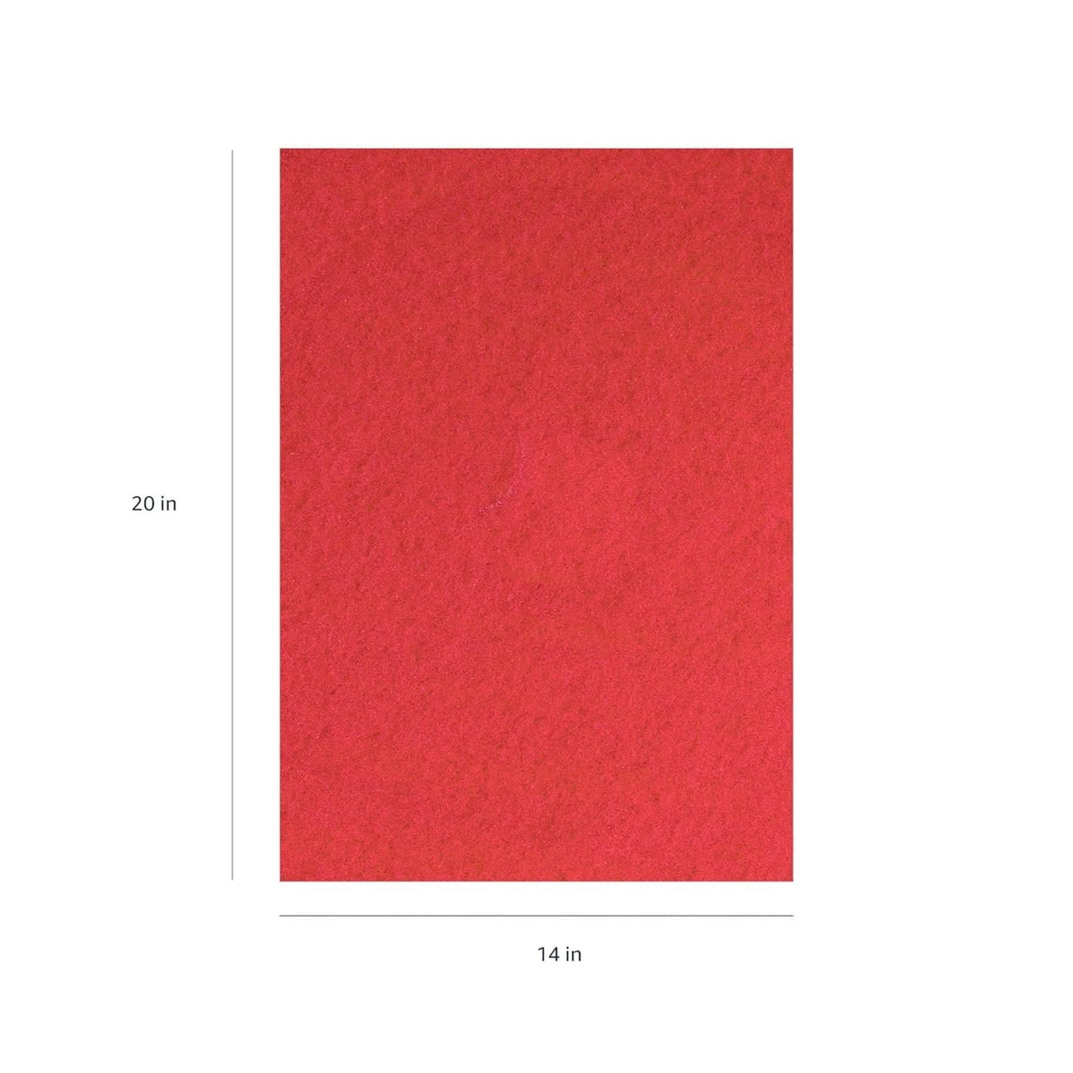 AMERICO Red Buffing Pads: 14 in Wd 20 Lg Synthetic Fiber 5 PK - Floor Pads