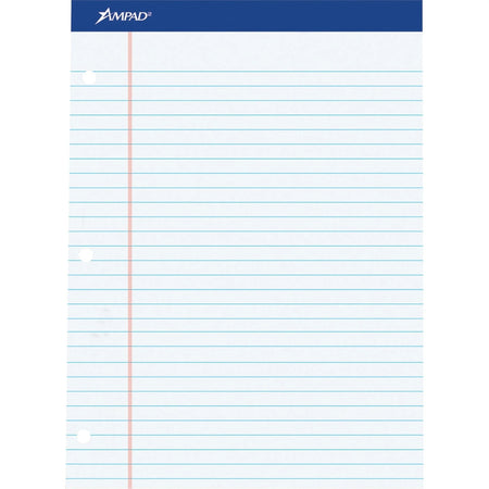 Ampad Double Sheet Writing Pad: 100 Sheets 0.34’’ Ruled Letter Size - Legal & Jr. Pads