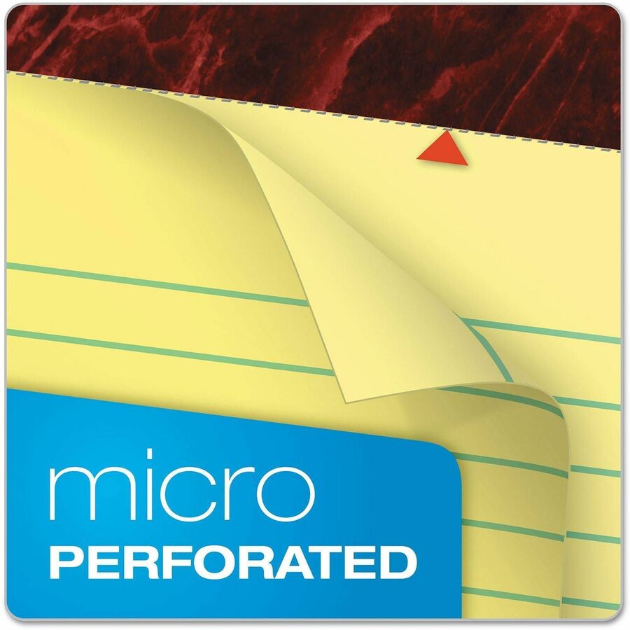 Ampad Gold Fibre Premium Rule Writing Pads - Letter - 50 Sheets - Watermark - Stapled/Glued - 0.34’’ Ruled - 16 lb