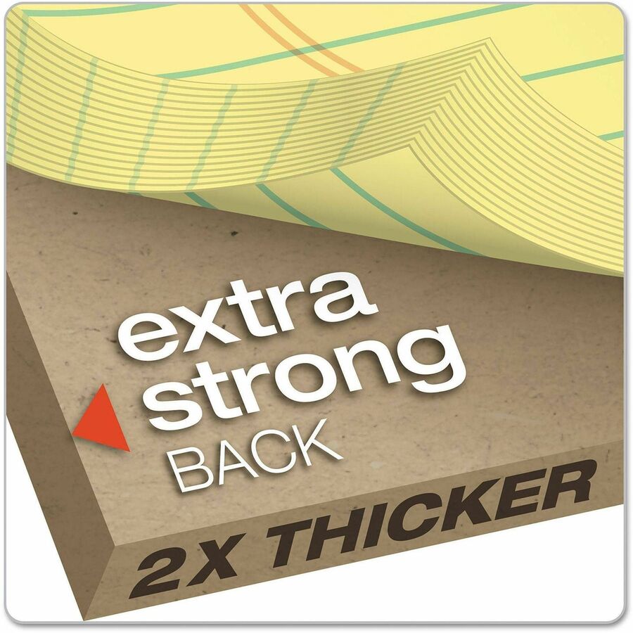 Ampad Gold Fibre Premium Rule Writing Pads - Letter - 50 Sheets - Watermark - Stapled/Glued - 0.34’’ Ruled - 16 lb