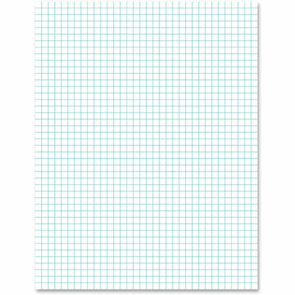 Ampad Graph Pad: 50-Sheet Front Ruling Surface 20 lb Basis Weight - Paper