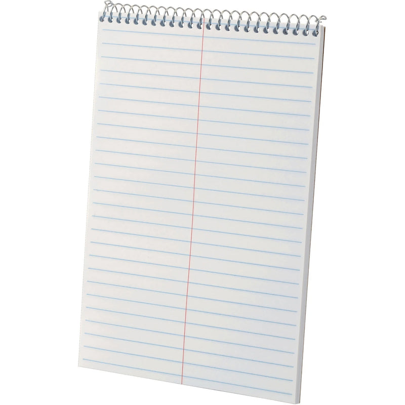 Ampad Gregg-ruled White Steno Book - 80 Sheets - Wire Bound - Ruled Margin - 15 lb Basis Weight - 6’’ x 9’’ Sheet Size