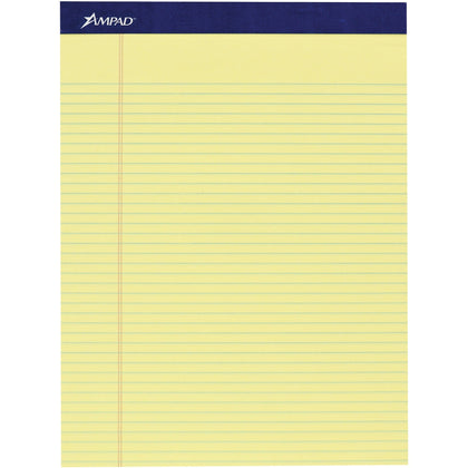 Ampad Legal Ruled Writing Pad - 100 Sheets - Smooth Surface - 4 Pack - Letter & Jr. Pads