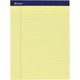 Ampad Legal Ruled Writing Pad - 100 Sheets - Smooth Surface - 4 Pack - Letter & Jr. Pads