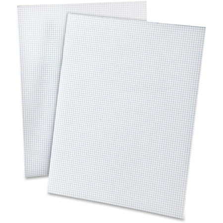 Ampad 2 - Sided Quadrille Pads - Letter - 50 Sheets - Both Side Ruling Surface - 20 lb Basis Weight - Graph Paper