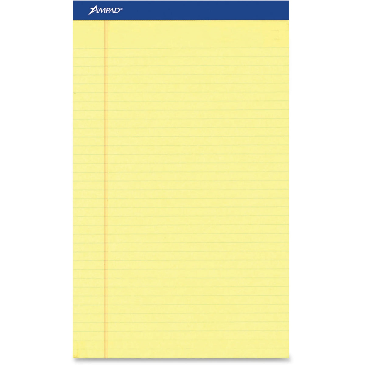 Ampad Perforated Ruled Pads - Letter - 50 Sheets - Stapled - 0.34’’ - 8 1/2’’ x 11’’ Sheet Size 8.5’’ Width 11.8’’