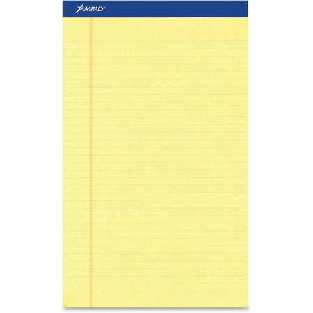 Ampad Perforated Ruled Pads - Letter - 50 Sheets - Stapled - 0.34’’ - 8 1/2’’ x 11’’ Sheet Size 8.5’’ Width 11.8’’