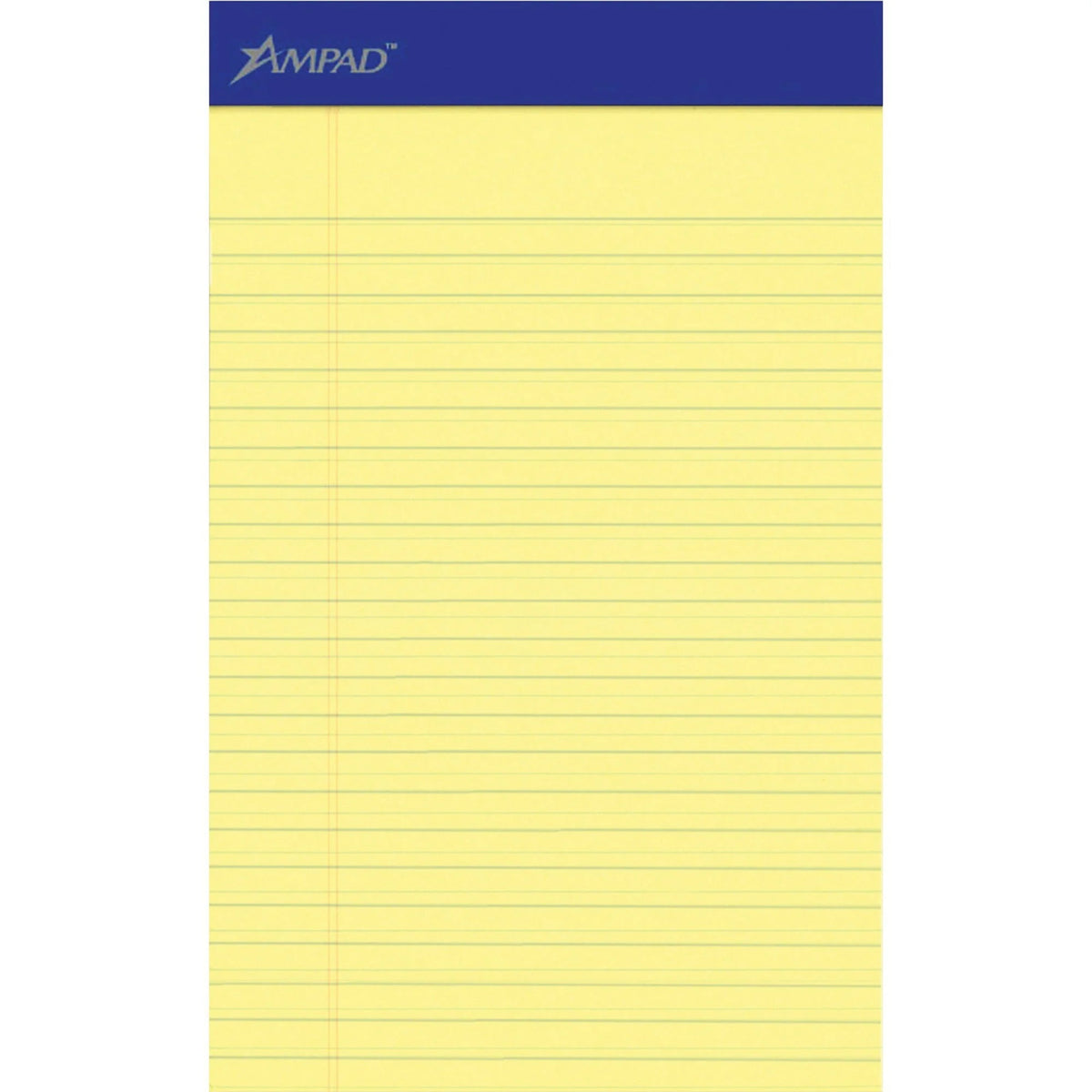 Ampad Ruled Pads: 5x8 Dark Blue Stapled Notepads - 1 Dozen - Letter Legal & Jr. Pads