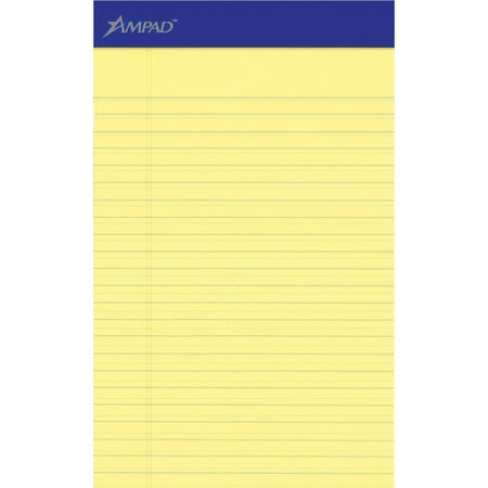 Ampad Ruled Pads: 5x8 Dark Blue Stapled Notepads - 1 Dozen - Letter Legal & Jr. Pads