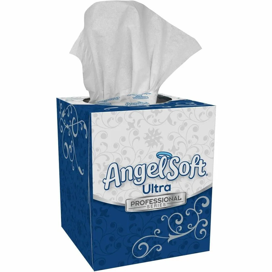 Angel Soft Professional Series Facial Tissue - 2 Ply - White - 96/Box - 36/Carton - Tissues