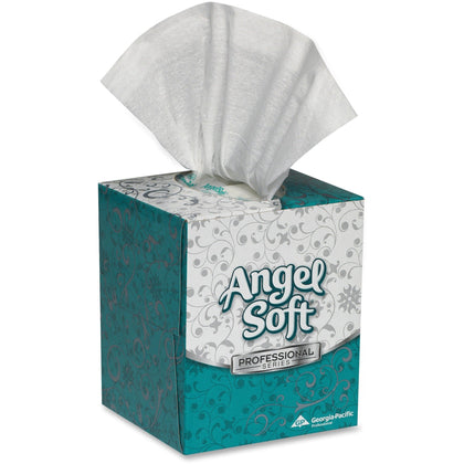 Angel Soft Professional Series Facial Tissue: 2-Ply White 96/Box - 36/Carton - Tissues