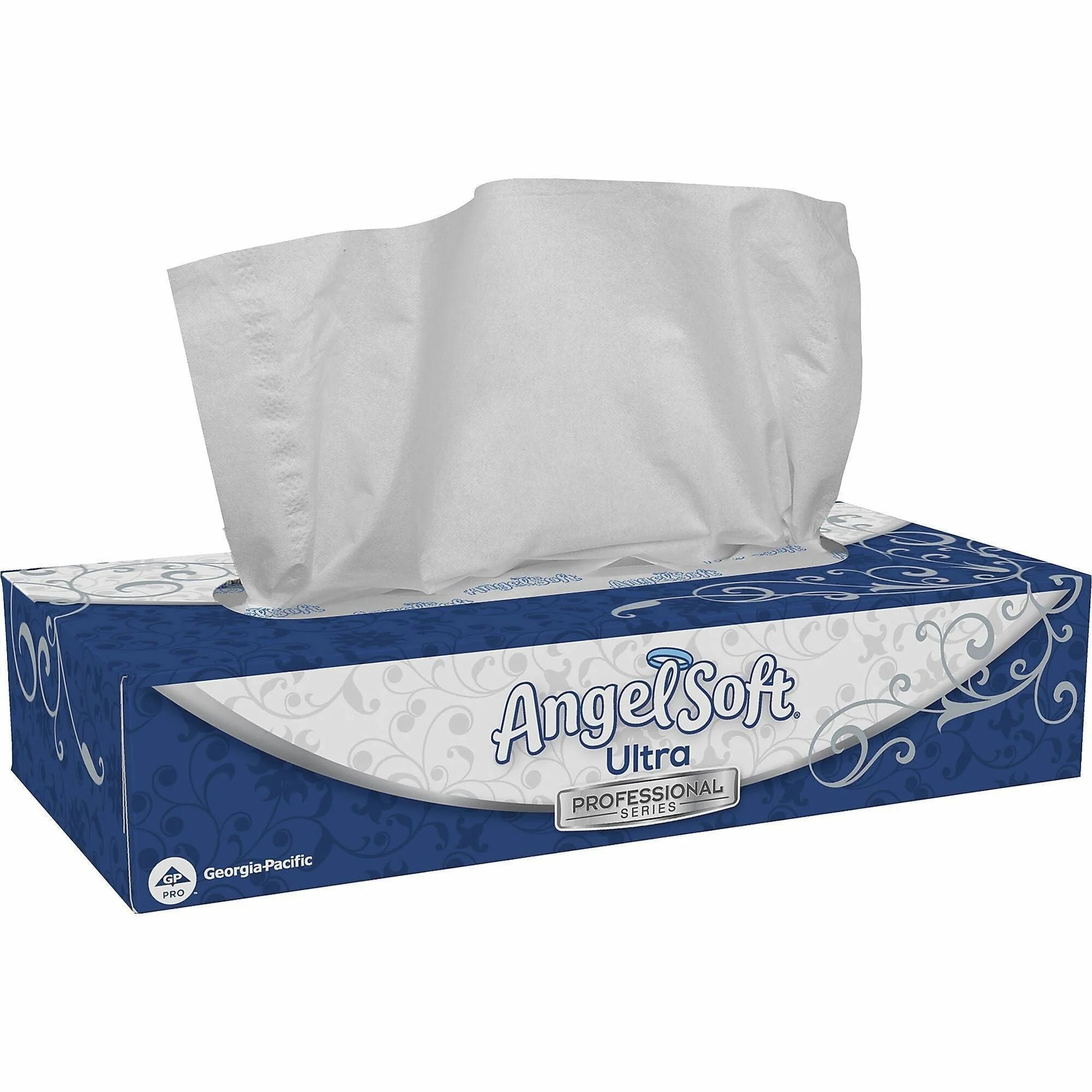 Angel Soft Professional Series Facial Tissue - 2-Ply White Tissues - 126/Box - 30 Cartons