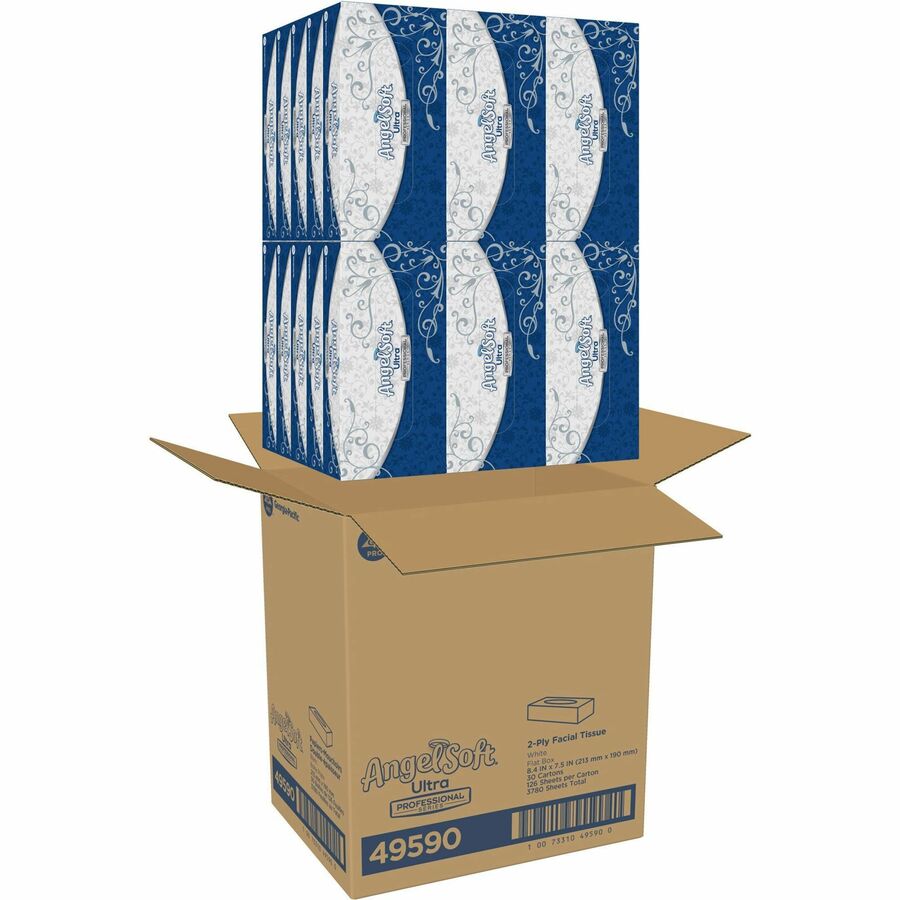 Angel Soft Professional Series Facial Tissue - Top