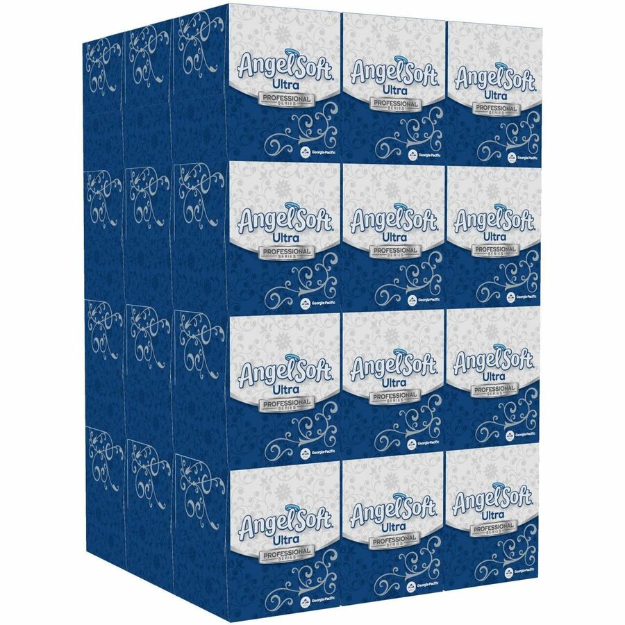 Angel Soft Professional Series Facial Tissue - 2 Ply - WhiteBox - 96/Box - 36 / Carton - Tissues