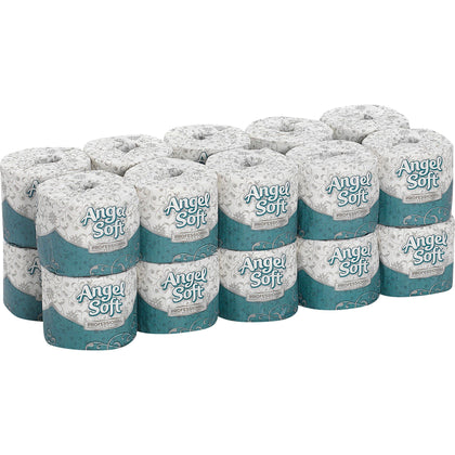 Angel Soft Professional Series Toilet Paper: 2-Ply 450 Sheets/Roll White - 20/Carton - Bathroom Tissue