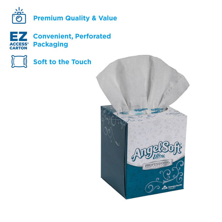 Angel Soft Ultra Professional Series Cube Box Facial Tissue - Alternate-Image2