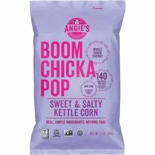 Angie’s BOOMCHICKAPOP Sweet & Salty Kettle Popcorn - Gluten-Free Cholesterol-Free - 24 Bags - Snacks