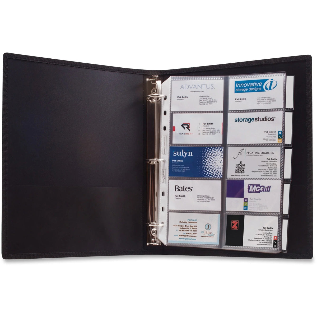 Anglers Business Card Binder: 1000 Capacity 3-Ring Refillable - Books