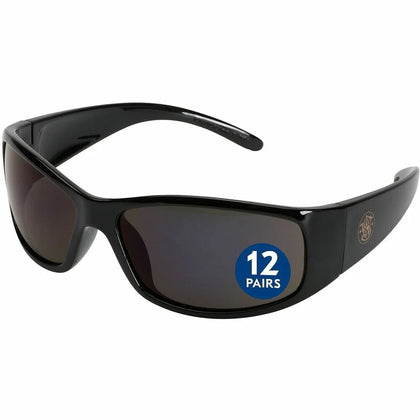 Ansell Health Elite Safety Glasses: Eye Protection Smoke Lens - 12/Carton - Protective Gear