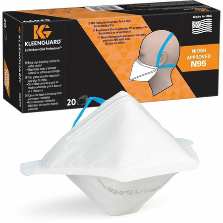 Ansell Health N95 Particulate Respirator - Healthcare Recommended - White Lightweight - 20/Pack - Masks
