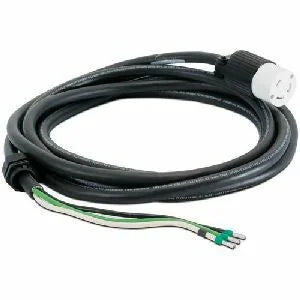 APC by Schneider Electric 13ft Hardwire Power Cord - Reliable Black - Cords & Surge Protectors
