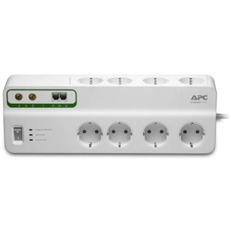 APC Performance SurgeArrest: 8 Outlets Phone & Coax Protection - 230V Germany - Power Cords Surge Protectors