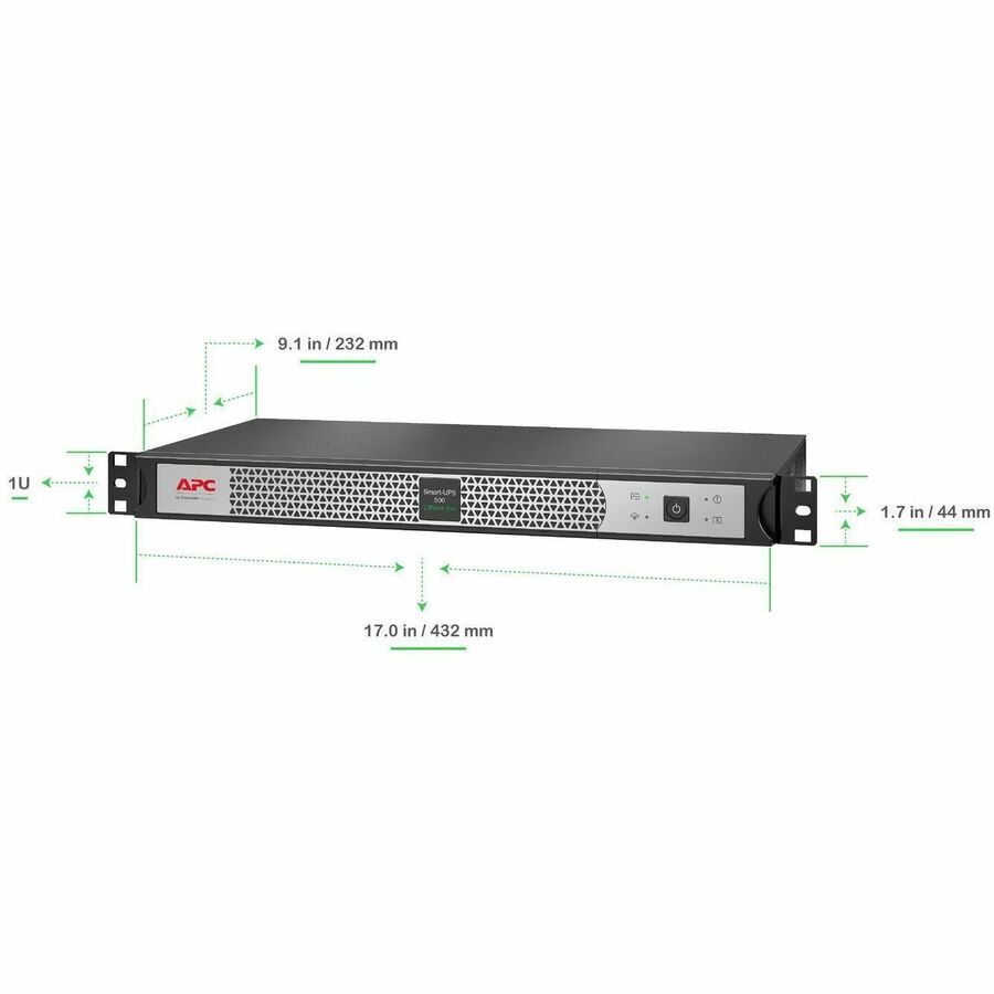 APC Smart-UPS 500VA Rack/Floor Mountable UPS - Alternate-Image8