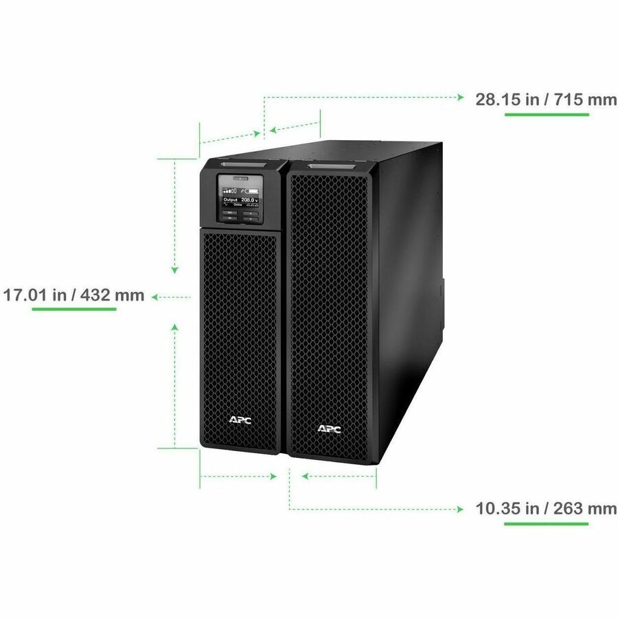 APC Smart-UPS SRT 8000VA 208V - Alternate-Image1