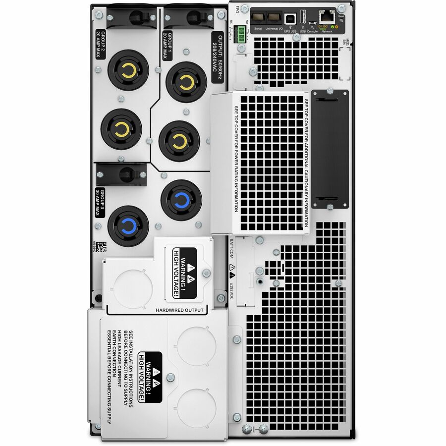 APC Smart-UPS SRT 8000VA 208V - Rear