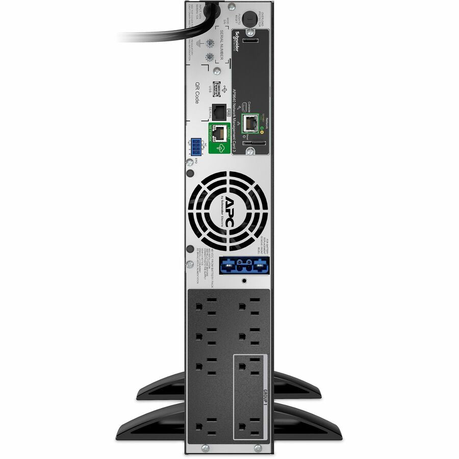 APC Smart-UPS X 750VA Tower/Rack 120V with Network Card and SmartConnect - Rear