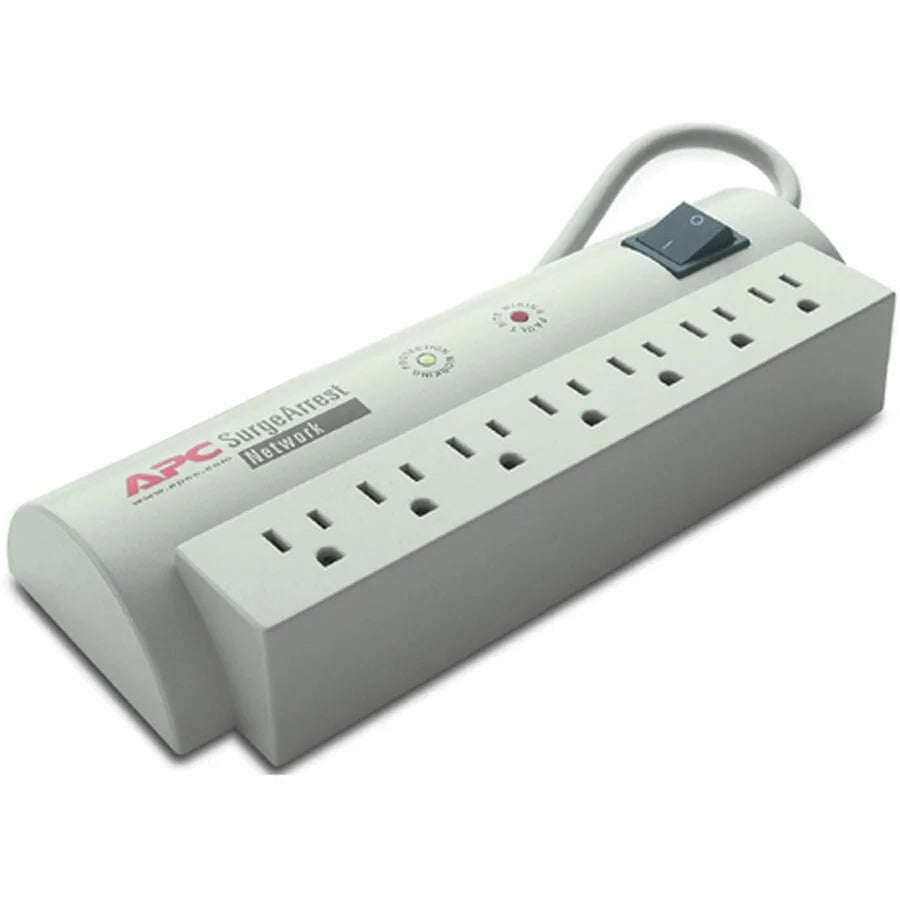 APC SurgeArrest Network 7 Outlets: Reliable 120V Protection - Power Cords & Surge Protectors
