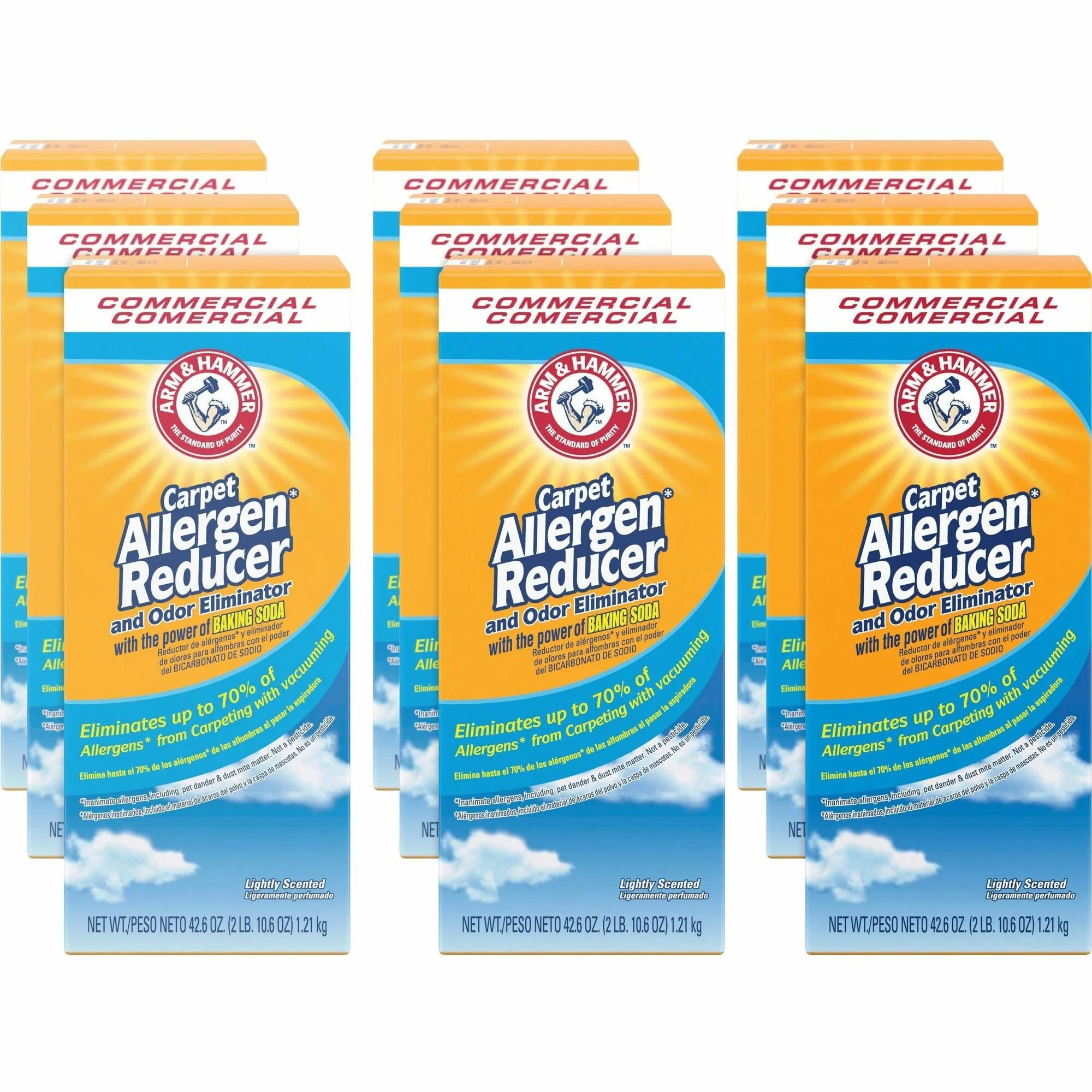 Arm & Hammer Commercial Carpet Allergen Reducer - Concentrate - 42.60 oz - Light Scent - Floor/Carpet Cleaners