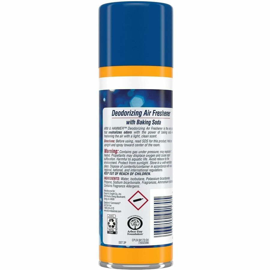 Arm & Hammer Deodorizing Air Freshener Spray - 7 fl oz (0.2 quart) - Light Fresh - Odor Neutralizer - 1 Each
