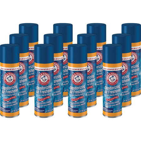Arm & Hammer Deodorizing Air Freshener Spray - 7 fl oz (0.2 quart) - Odor Neutralizer - 12 / Carton - Fresheners