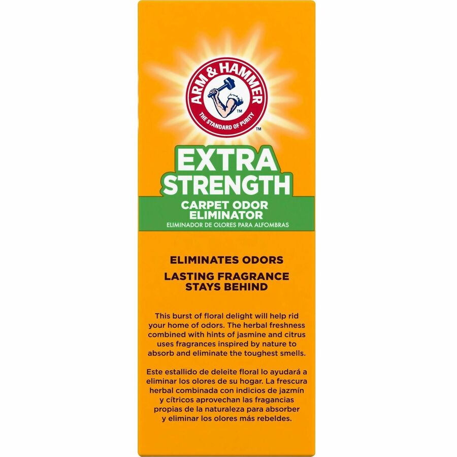 Arm & Hammer Extra-Strength Carpet Odor Eliminator - For - Recommended For: Remover - Deodorize - White - 6 / Carton
