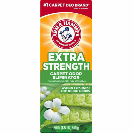 Arm & Hammer Extra-Strength Carpet Odor Eliminator - For - Recommended For: Remover - Deodorize - White - 6 / Carton