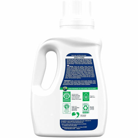 Arm & Hammer Free & Clear Liquid Detergent - 50 loads - HE Formula - Rear