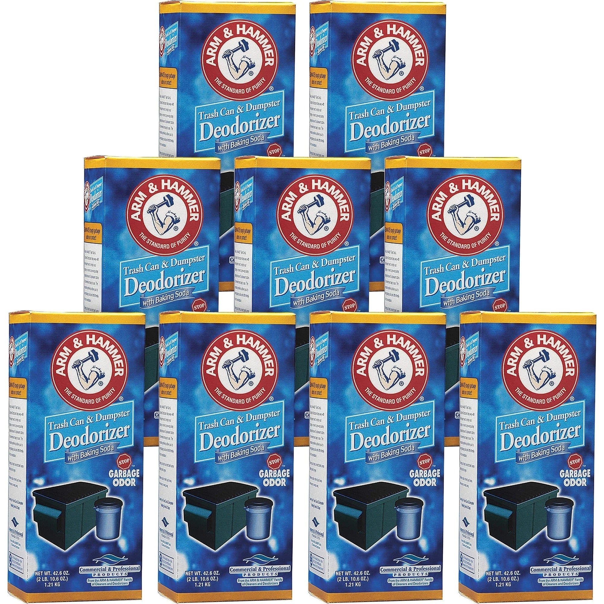 Arm & Hammer Trash Can Deodorizer: Original Scent Odor Neutralizer - 9/Carton - Air Fresheners