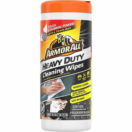 Armor All Heavy Duty Cleaning Wipes - Car Solution - 25 - Specialty Cleaners