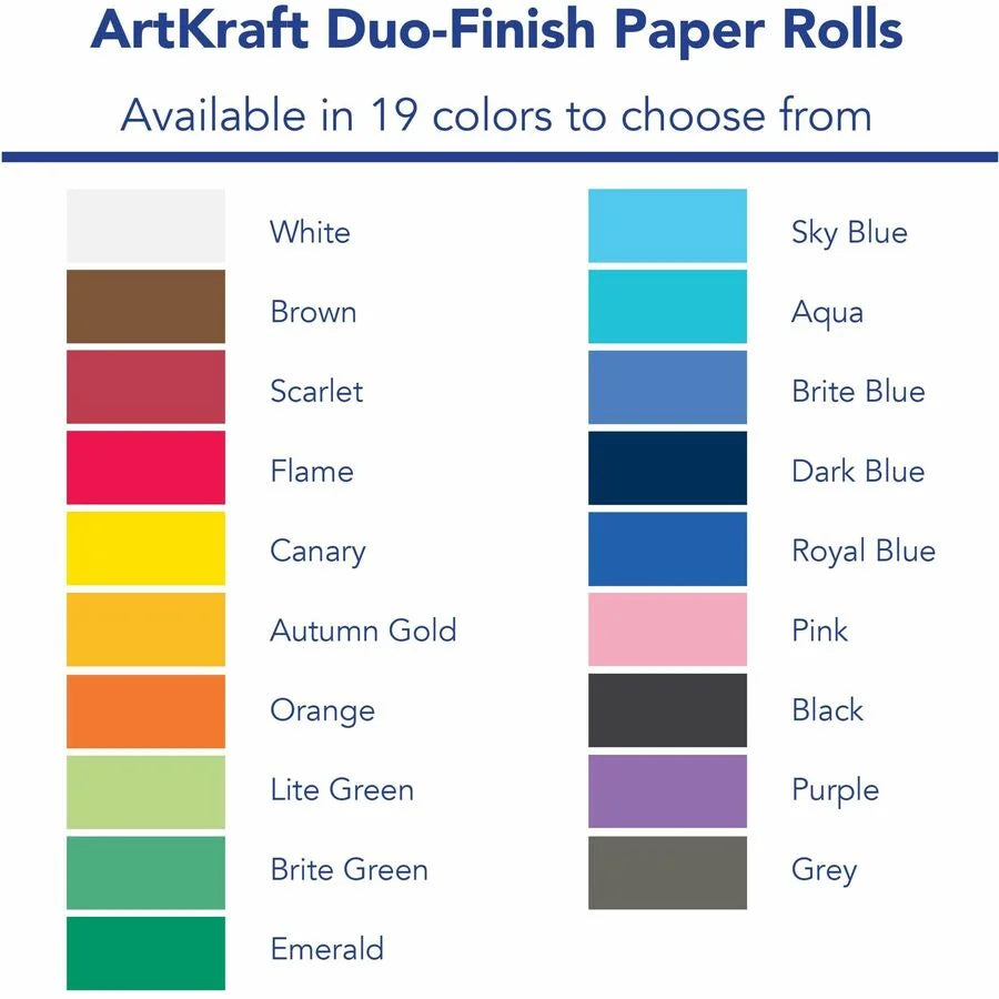ArtKraft Duo-Finish Kraft Paper: Classroom Project Roll - Scarlet 36’’x1000 ft - Art Paper Rolls/Tissue