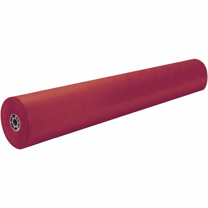 ArtKraft Duo-Finish Kraft Paper: Classroom Project Roll - Scarlet 36’’x1000 ft - Art Paper Rolls/Tissue