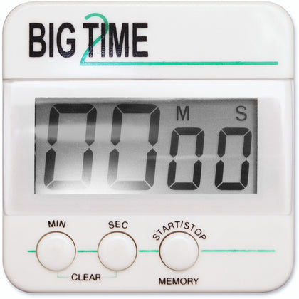 Ashley Big Time Digital Timer - Desktop Sports - White/Black - Pocket Charts & Accessories