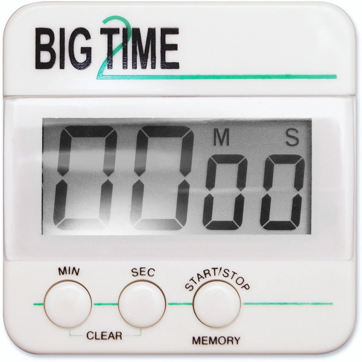Ashley Big Time Digital Timer - Desktop Sports - White/Black - Pocket Charts & Accessories